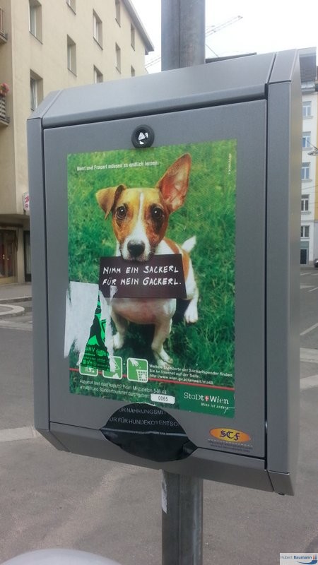 Der wahrscheinlich bekannste Hund Wiens - Kategorien: Österreich Satire Städte Wien  Bekanntester-Hund-Wien